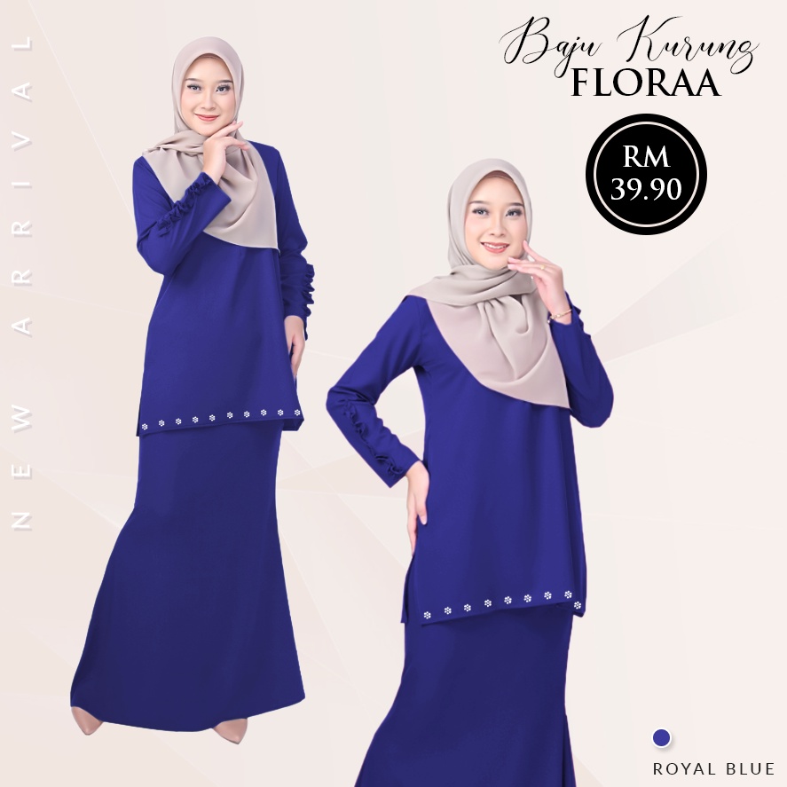 * New Arrival * Floraa Baju Kurung Moden with batu by KM Fashion - V2 ...