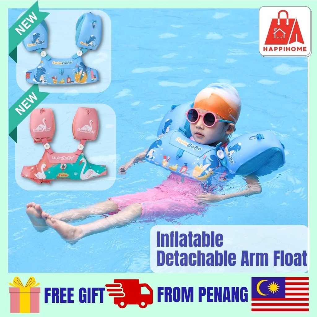 Swimbobo Kids Swimming Chest Arm Float Inflatable Boy Girls Safety Vest
