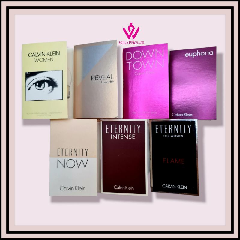 CALVIN KLEIN EUPHORIA / DOWNTOWN / REVEAL / ETERNITY WOMEN VIAL PERFUME ...