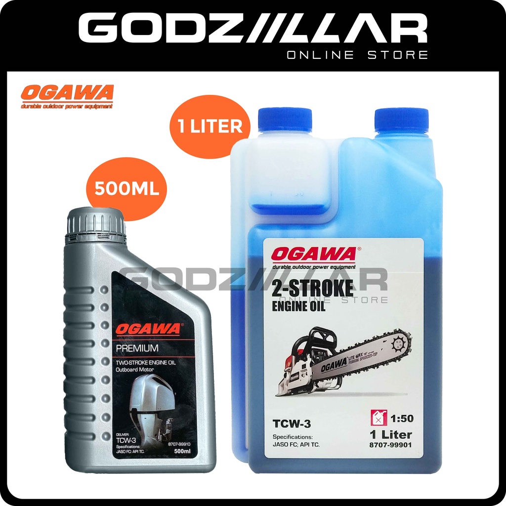 Ogawa 2T 2Stroke Engine Oil Lubricant Oil 500ml & 1L Brush Cutter
