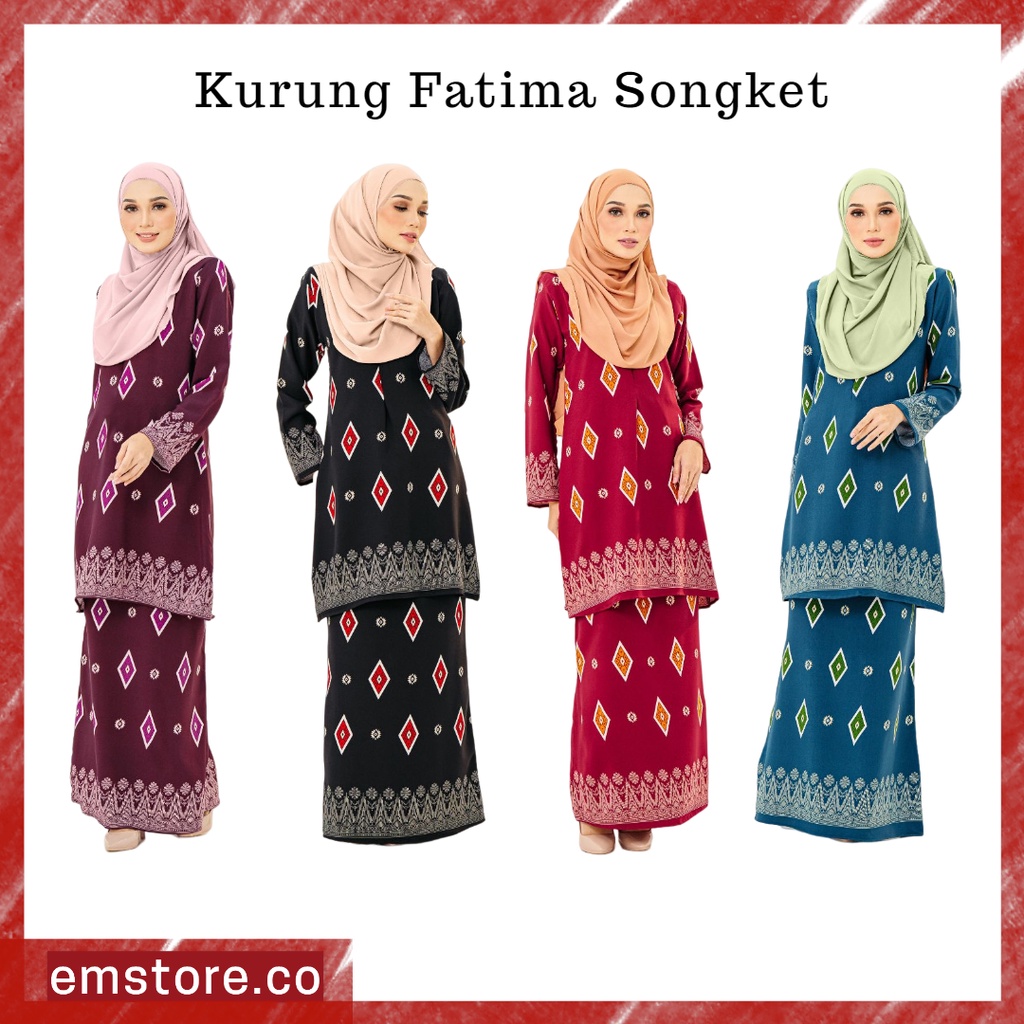 KURUNG SONGKET KURUNG FATIMA SONGKET NURSING FRIENDLY BAJU KURUNG MURAH ...