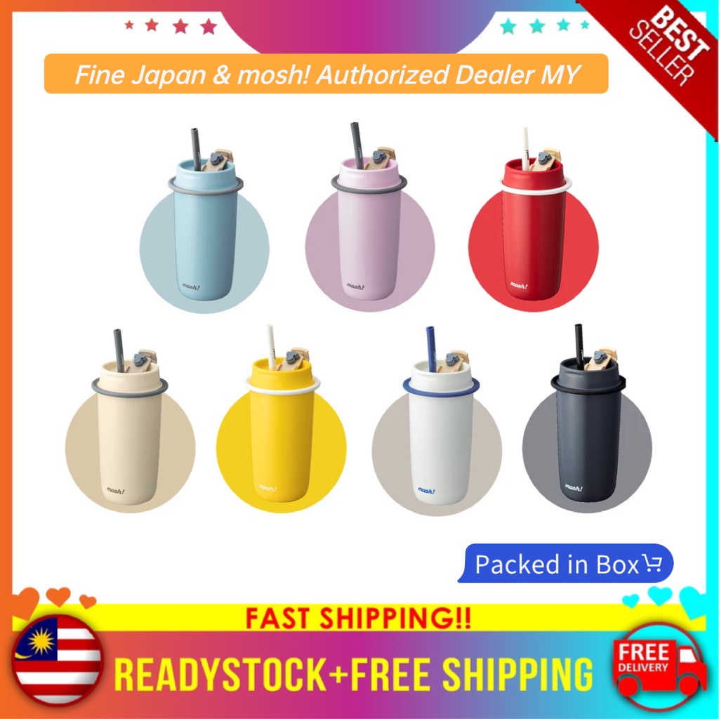 mosh! Thermal Latte Tumbler with Straw 480ml Shopee Malaysia