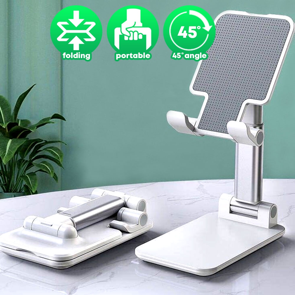 Universal Lifting Folding Desktop Bracket Bracket Mount Free Hand 45 Adjustable Stand Phone Holder for Tablet Smartphone
