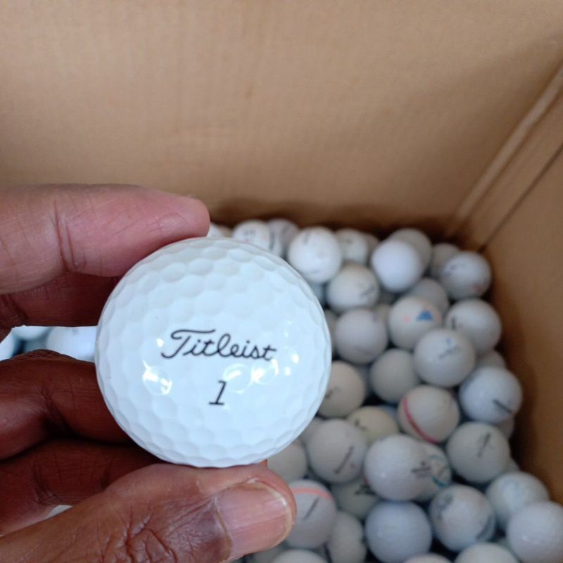 10 biji Titleist bola golf terpakai termurah/10 balls Titleist cheapest used golf ball Shopee
