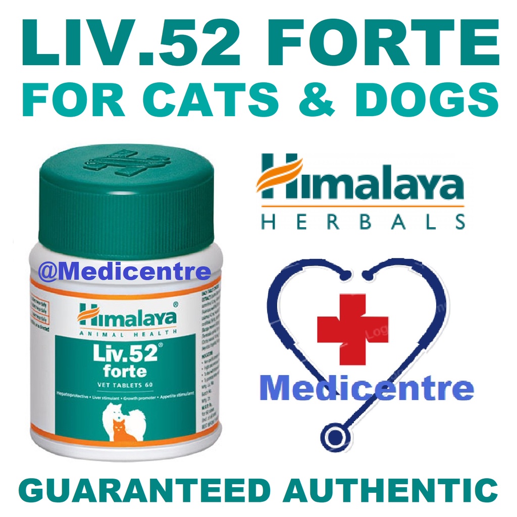(Expiry2/2024) HIMALAYA Liv.52 Forte VET Tablets 60 (Cats, Dogs