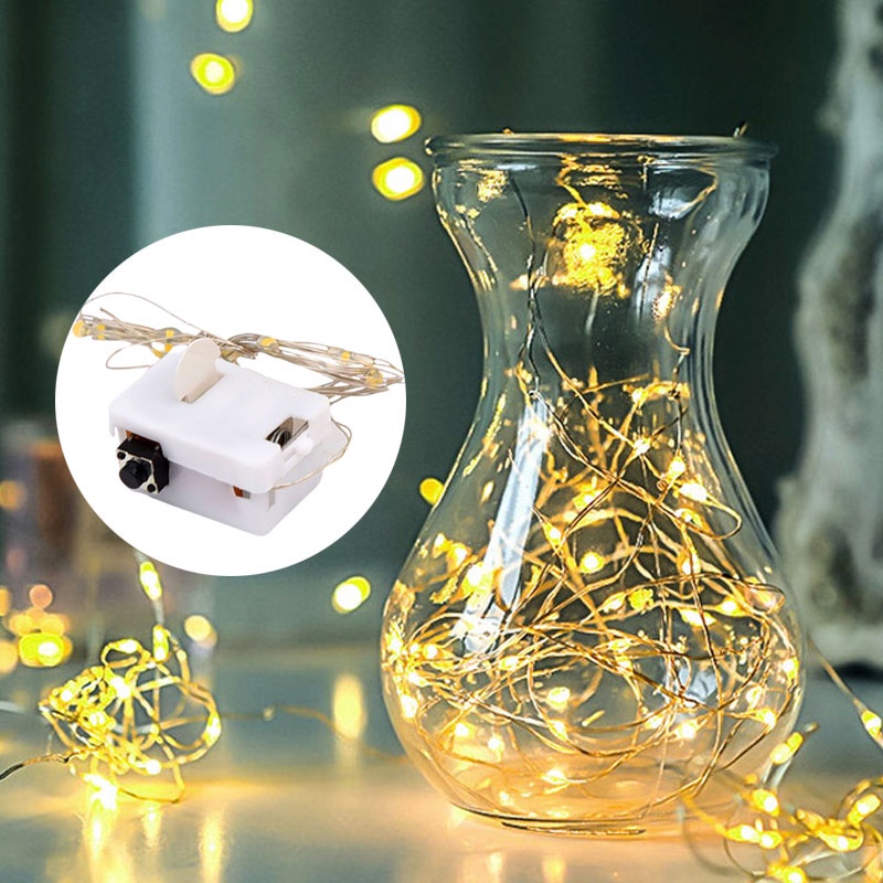 1M 2M 3M LED 3 Modes Light String Fairytale Copper Wire Battery Operated Decorative Wedding Birthday Party
