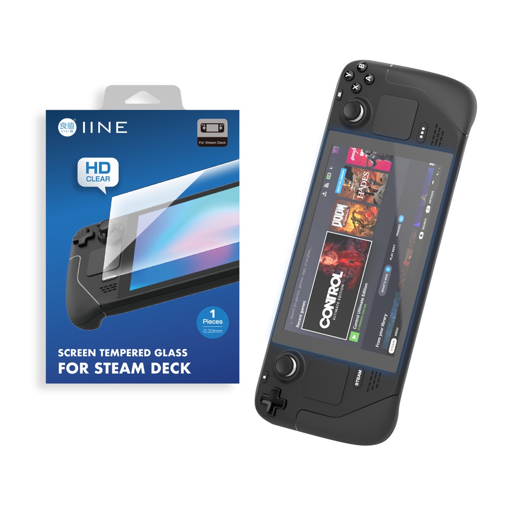 IINE Tempered Glass Designed for Steam Deck Matte Screen Protector Anti
