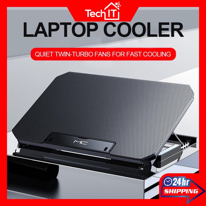 Laptop Cooler Fan Cooling Pad Laptop Cooling Accessories Dual Fans Adjustable Speed With Stand Kipas Laptop Cooling High