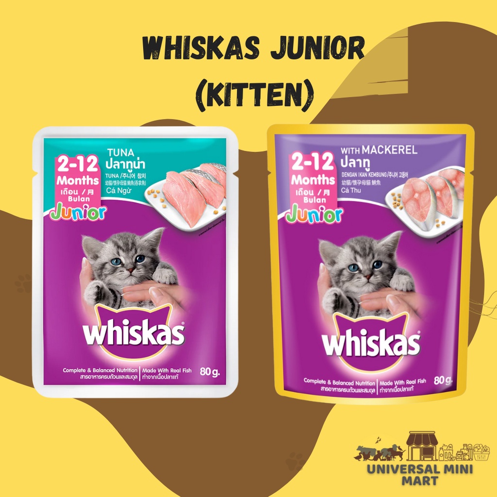 Whiskas Kitten Food Wet Cat Food 80g Shopee Malaysia
