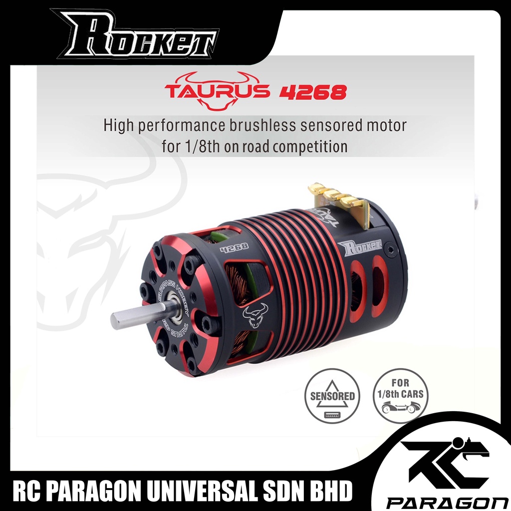 Rocket Taurus Sensored 4268 Waterproof Brushless Motor RC Car Surpass Hobby