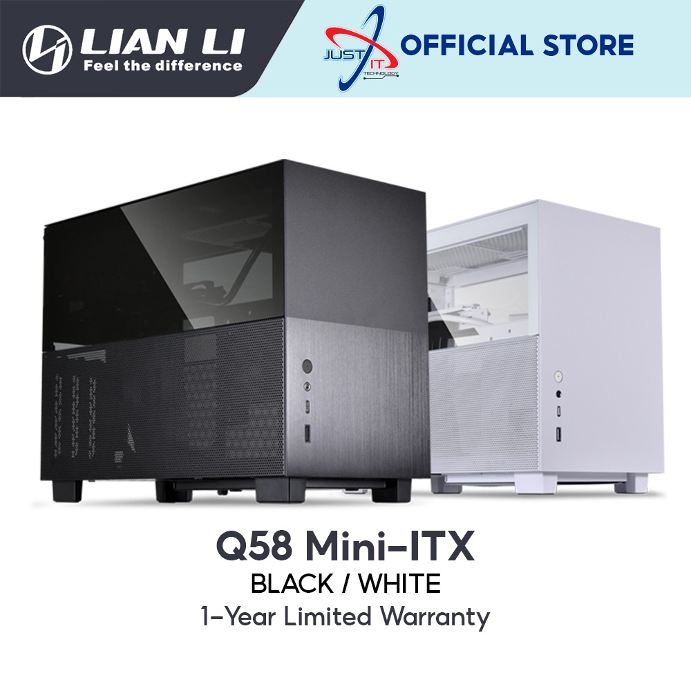 LIAN LI Q58 Mini-ITX Aluminum Chassis With PCIE 4.0 Riser (Black ...