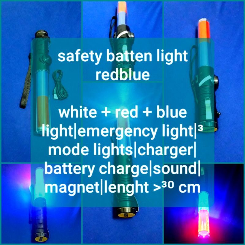 safety batten light redblue Shopee Malaysia