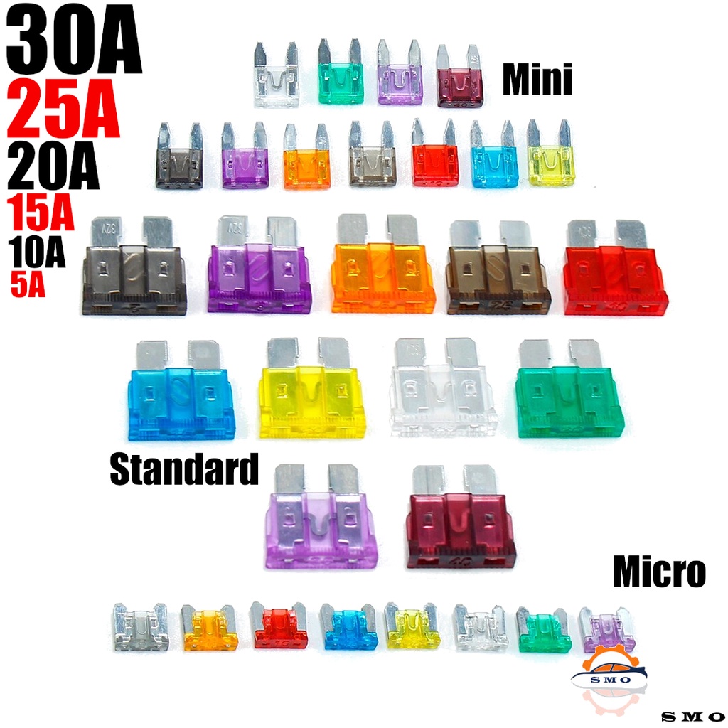 1pcs Car Assorted Fuse Blade Mini Fuse Standard Fuse Micro Fuse 5A 10A