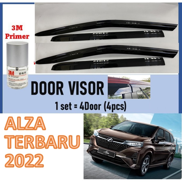 Perodua Alza 2022 4inch Injection Door Visor Air Press Window Original ...