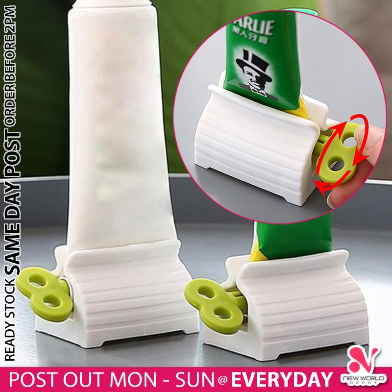 《 》 Friendly Multipurpose Toothpaste/Facial Cleanser Squeezer Dispenser Holder Pemicit Ubat Gigi 牙膏挤压器