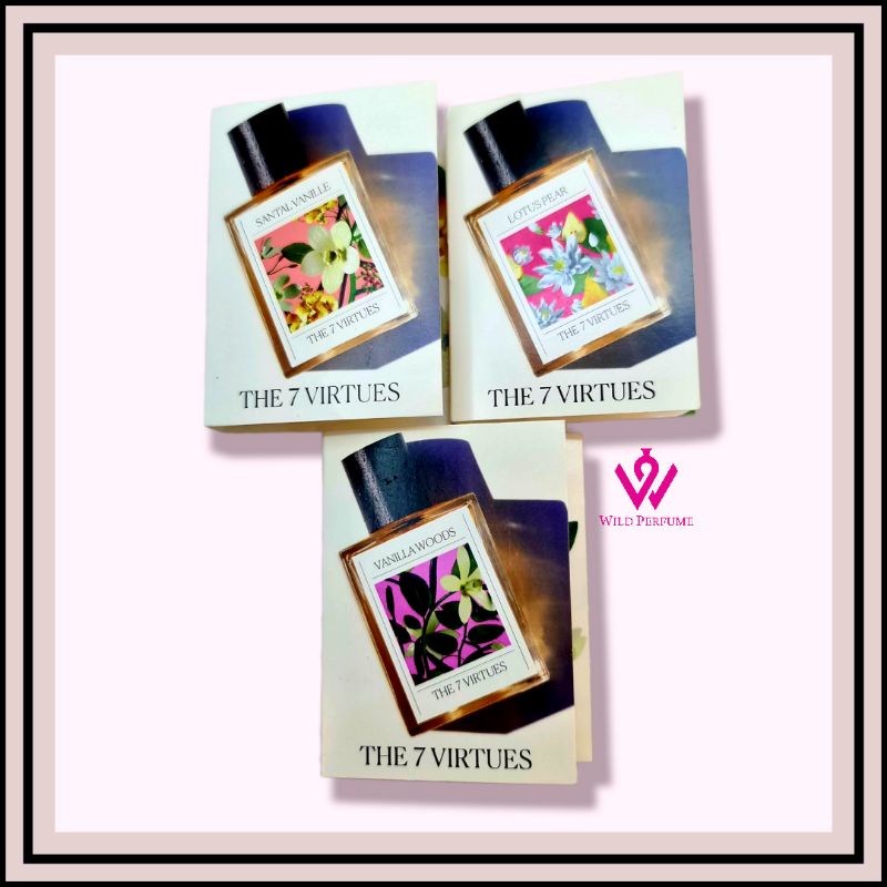 THE 7 VIRTUES VANILLA WOODS / LOTUS PEAR / SANTAL VANILLE EDP VIAL