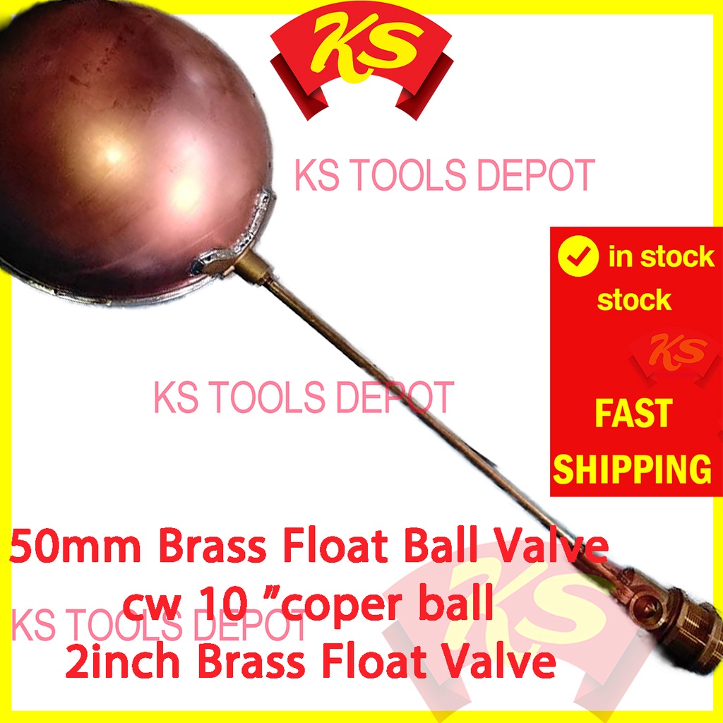 50mm Brass Float Ball Valve cw 10 ”coper ball 2inch Brass Float Valve