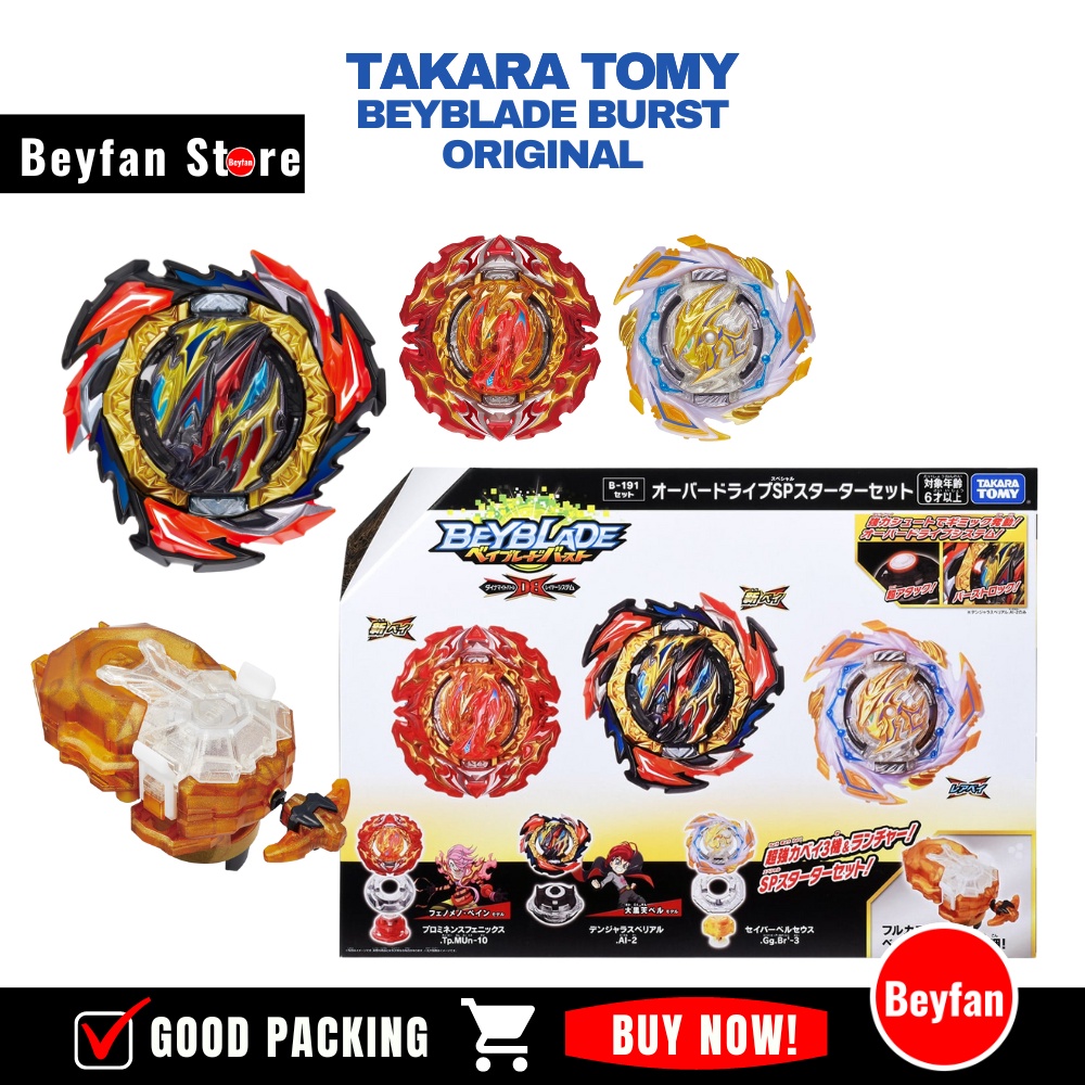 B191 Overdrive Special Starter Set Original Takara Tomy Beyblade Burst