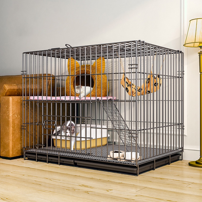 🔥Ready Stock 🔥Dogelsy Sangkar Kucing 2 Level Pet Cage Murah Foldable