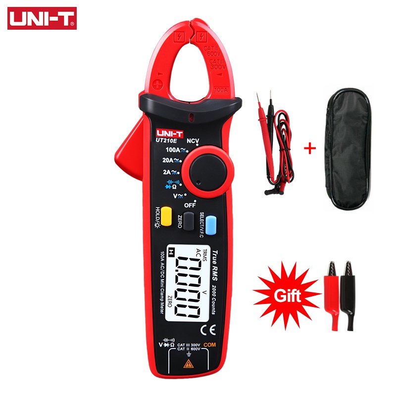 UNIT UT210E Digital Mini Clamp Meter True RMS AC DC Current Voltage