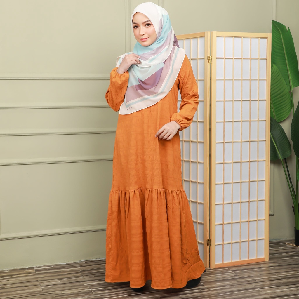 KARMILA DRESS - KR02 (CARROT ORANGE)