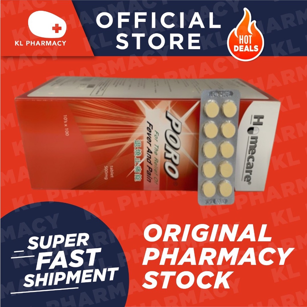 [KL PHARMACY] YSP PORO 500MG PARACETAMOL 10'S (UBAT DEMAM)  Shopee