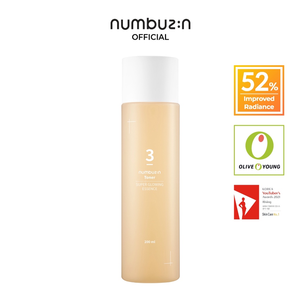 numbuzin No.3 Super Glowing Essence Toner (200ml) | Shopee Malaysia