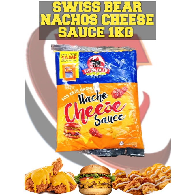 SWISS BEAR NACHOS CHEESE SAUCE 1KG | SOS KEJU NACHOS 1KG | HALAL ...