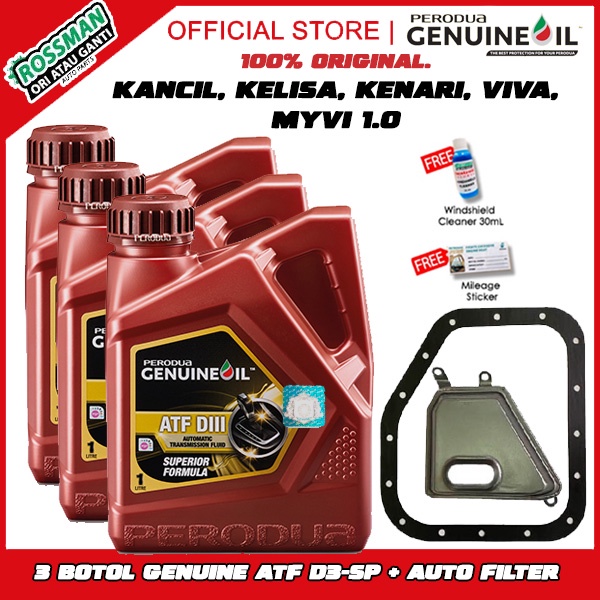 SET 3 Botol Myvi 1.0, Kancil , Kelisa , Kenari , Viva Perodua Automatic