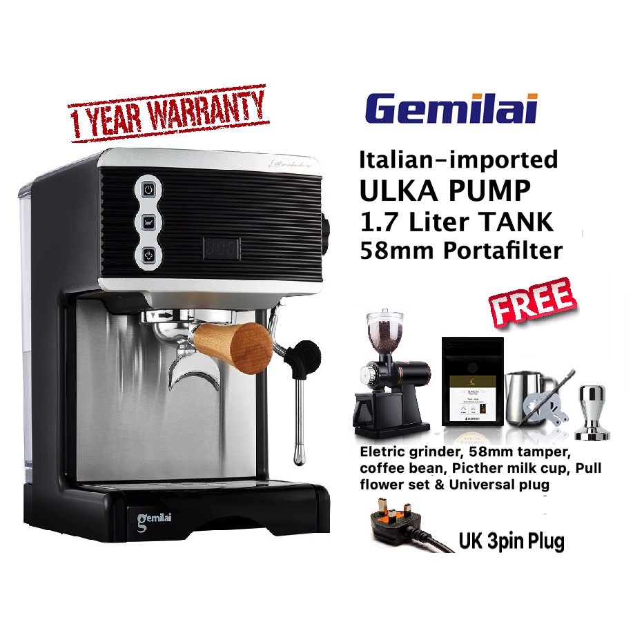 GEMILAI CRM3601 Household Steam Pump Coffee Maker 220V Automatically