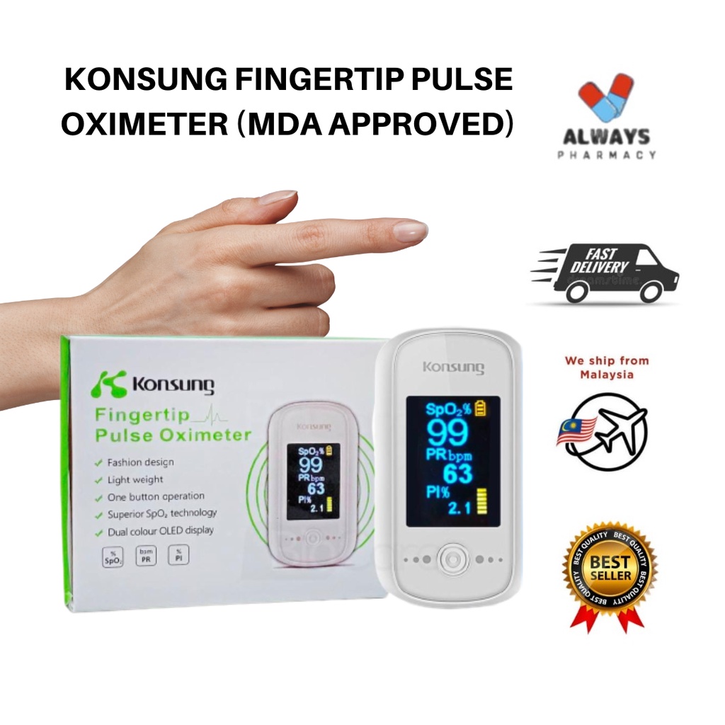 KONSUNG FINGERTIP PULSE OXIMETER MDA APPROVED Shopee Malaysia