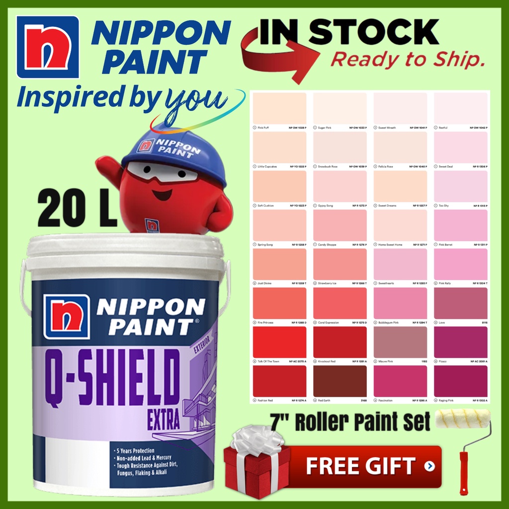 NIPPON Q SHIELD 20 LITER EXTERIOR WALL PAINT /CAT DINDING LUAR RUMAH