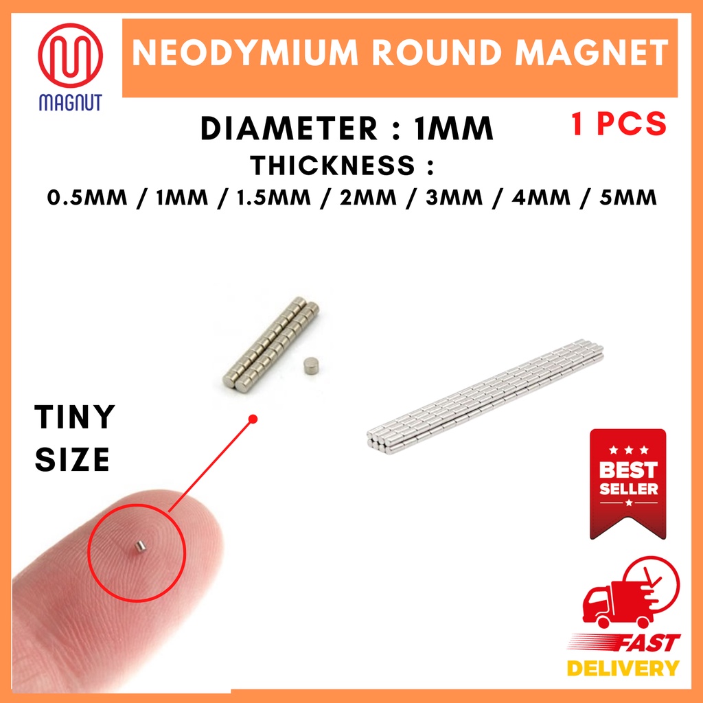 1pcs 1mm * 0.5mm/1mm/1.5mm/2mm/3mm/4mm/5mm Super Strong Block Magnets ...