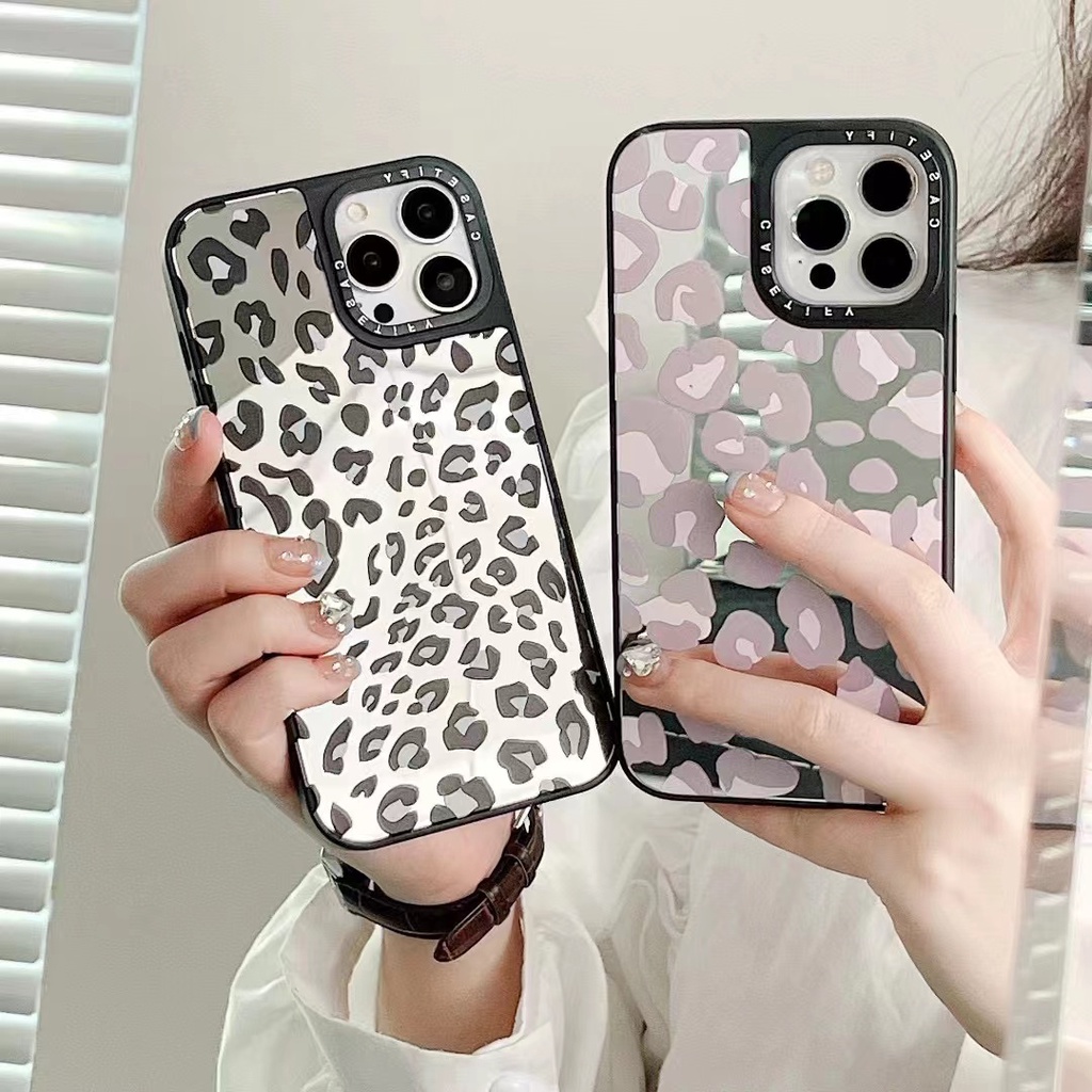 casetify Leopard print mirror case for iphone 14 pro max 14max 14 13