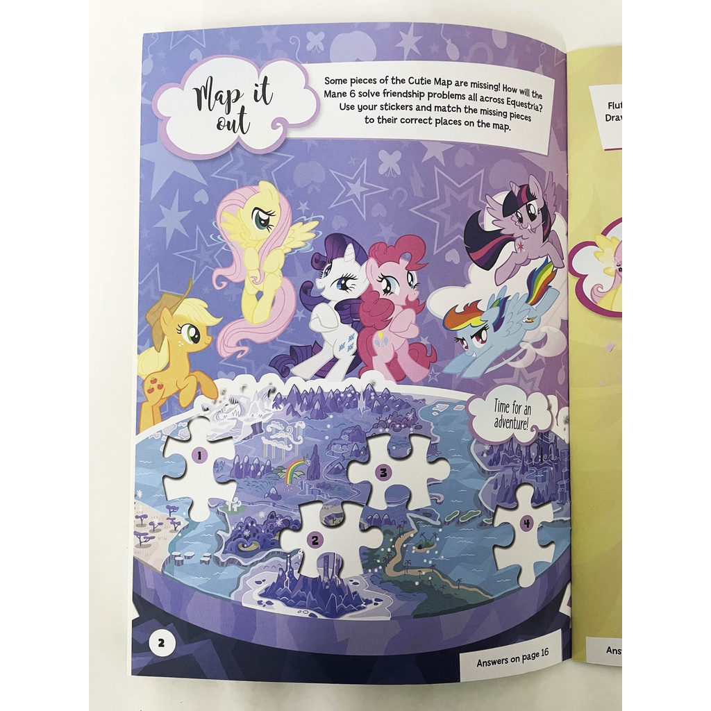 My Little Pony Sticker Book For Kids With Over 220 Stickers Colourful  Illustration & Activity | Shopee Malaysia