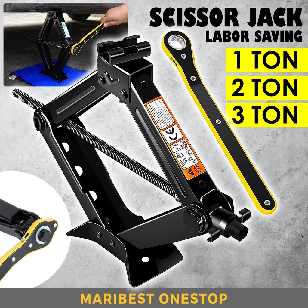 Manual Scissors Jack Car Heavy Duty Car Jack Kereta Jack Tayar Jek