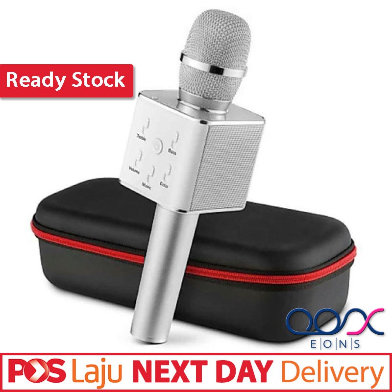 WS858 Portable Bluetooth Wireless Microphone Karaoke KTV Stereo - Loud Speaker USB Input Radio SD Card