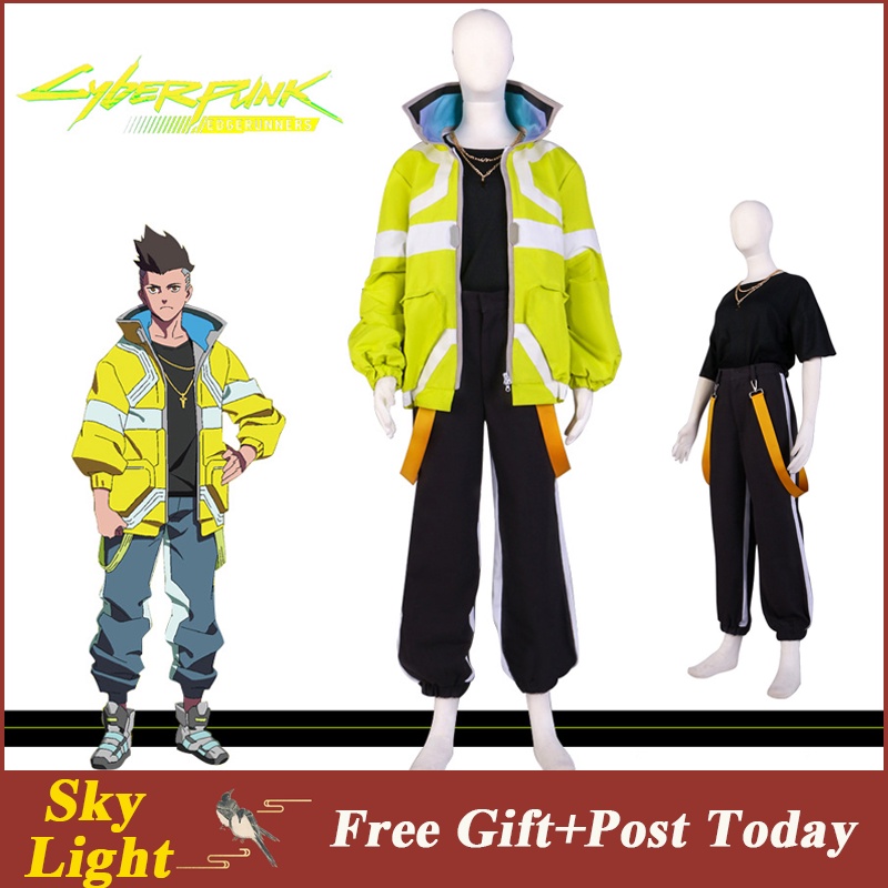 Anime CYBERPUNK EDGERUNNERS David Martinez Cosplay Costume Fancy Party ...