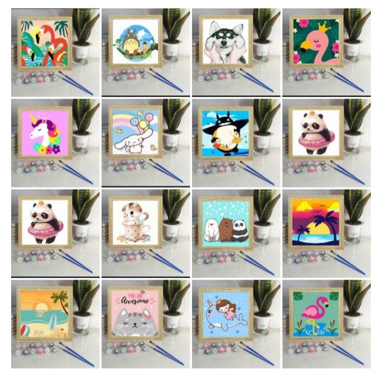 [ READY STOCK ] DIY PAINTING BY NUMBERS Shopee Malaysia