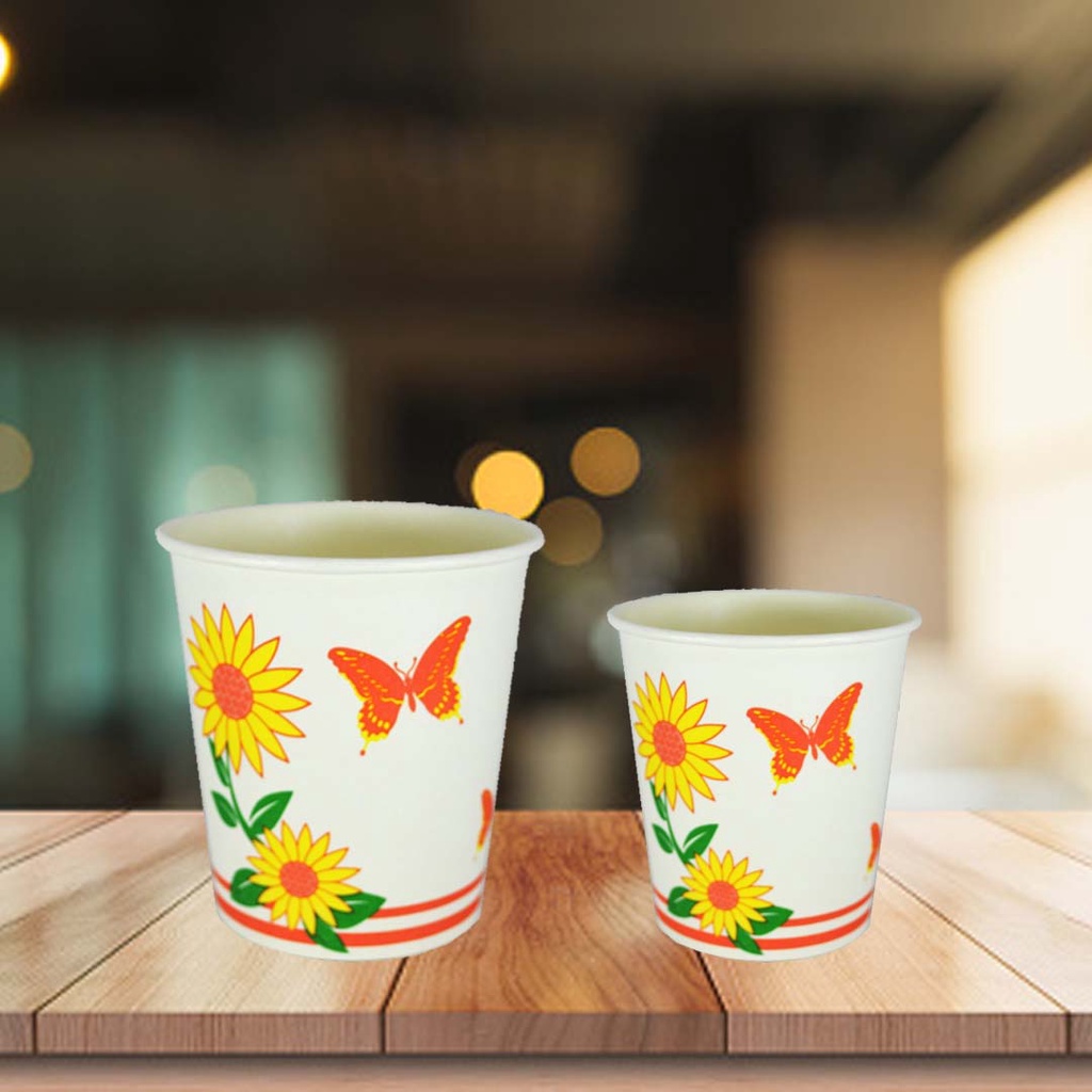 Paper Cup (Sunflower Design) | Shopee Malaysia