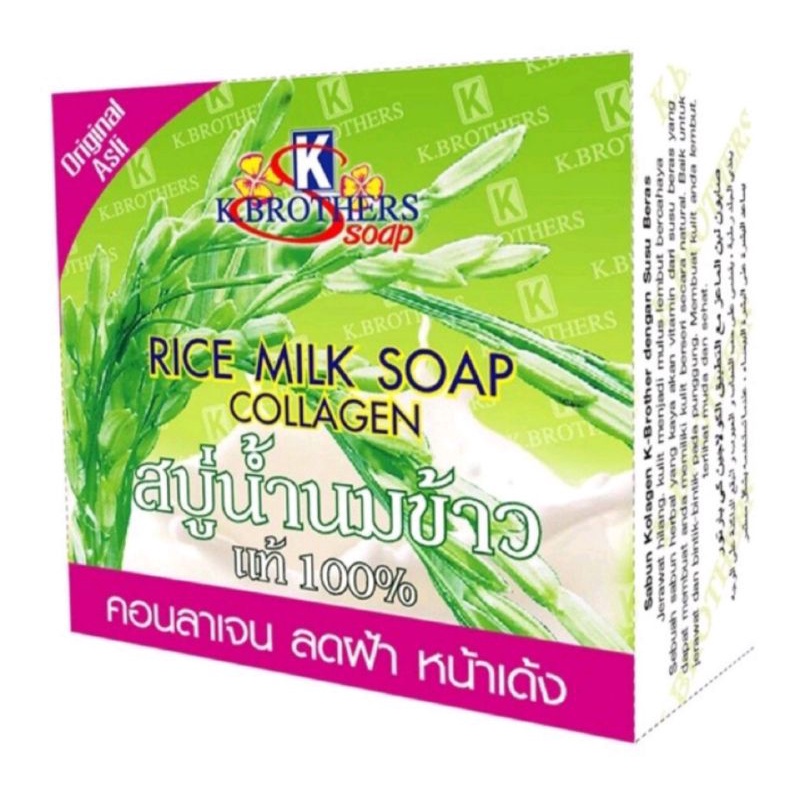 RICE MILK SOAP COLLAGEN (SABUN SUSU BERAS THAI) Shopee Malaysia
