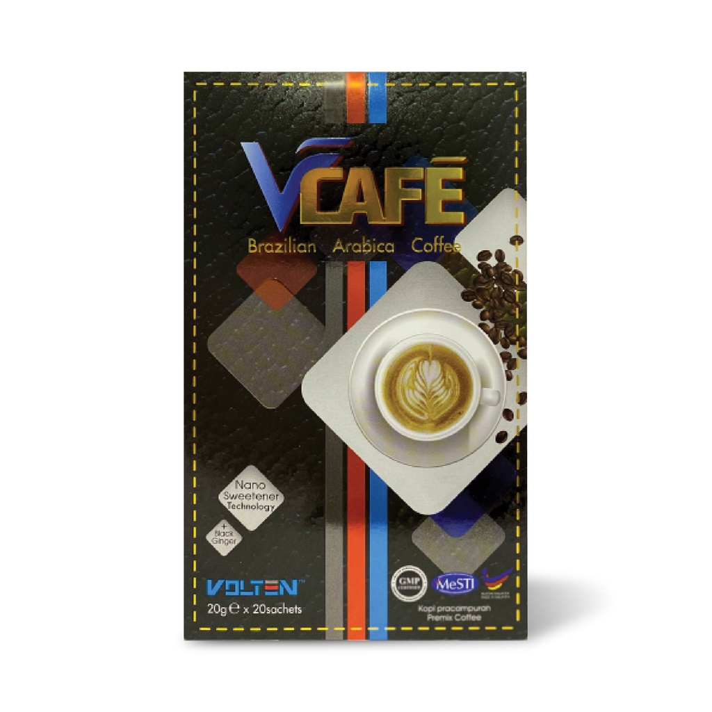 🔥READY STOCK🔥 Volten Vcafe Brazilian Arabica Coffee / Kopi Arabica Vcafe (20 sachets/box)