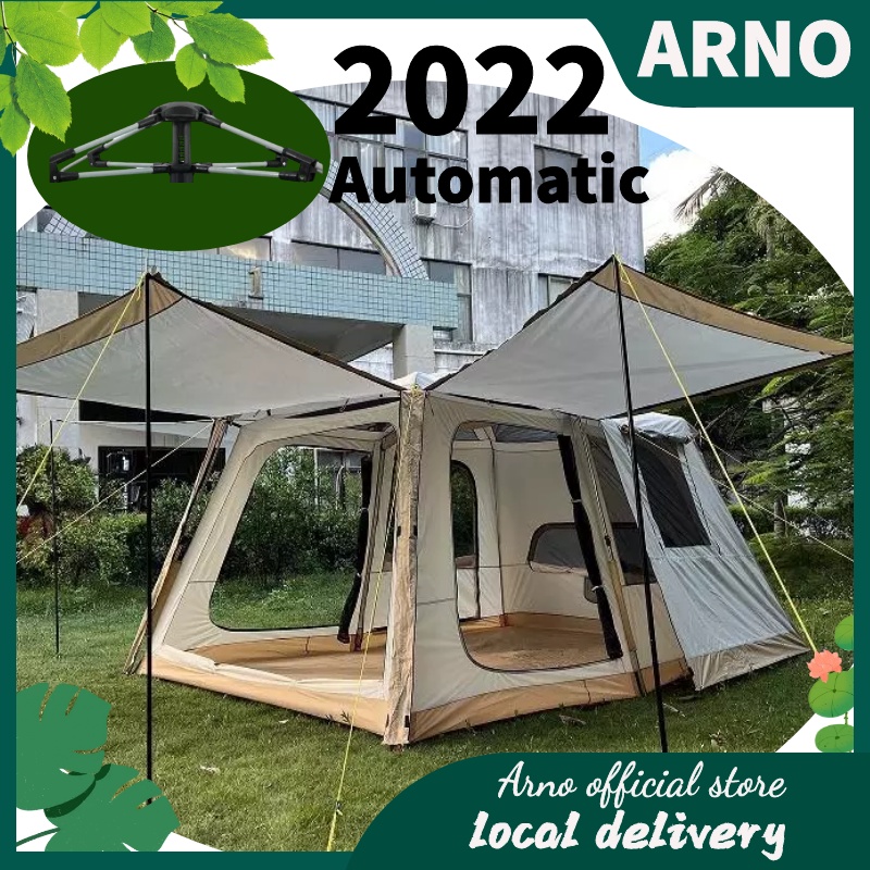 2022 Automatic khemah Camping Outdoor Camping Tent Two Rooms 812