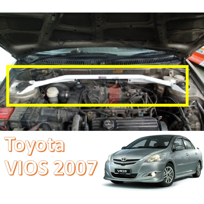 Toyota Vios 2007 Front Strut Tower Bar Evolution 2 Points Car Vehicle