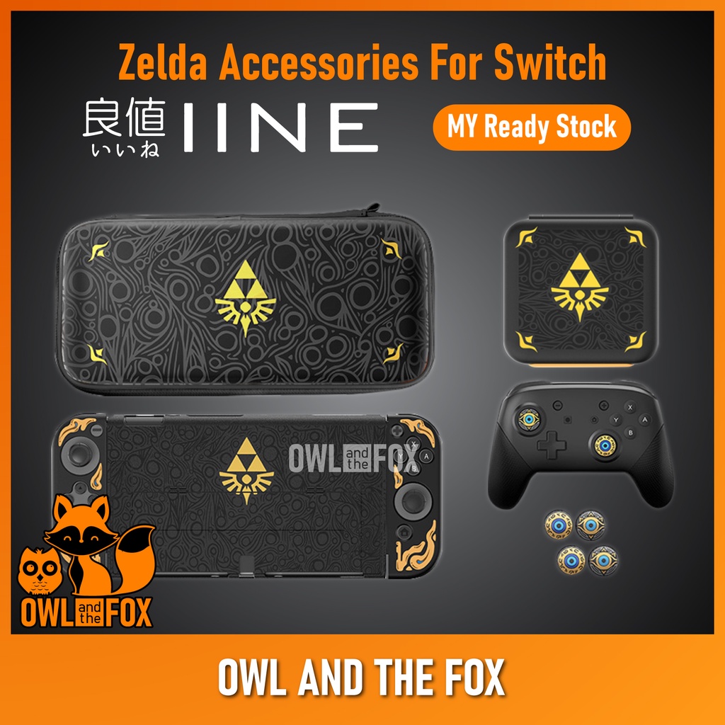IINE Nintendo Switch Zelda Accessories Collection Eva Bag Joystick Joy