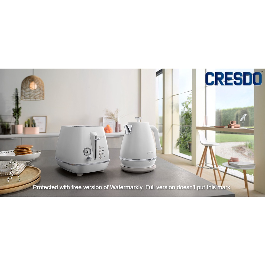 Delonghi Distinta Moments White Kettle 1.7L + 2Slice Toaster Shopee Malaysia