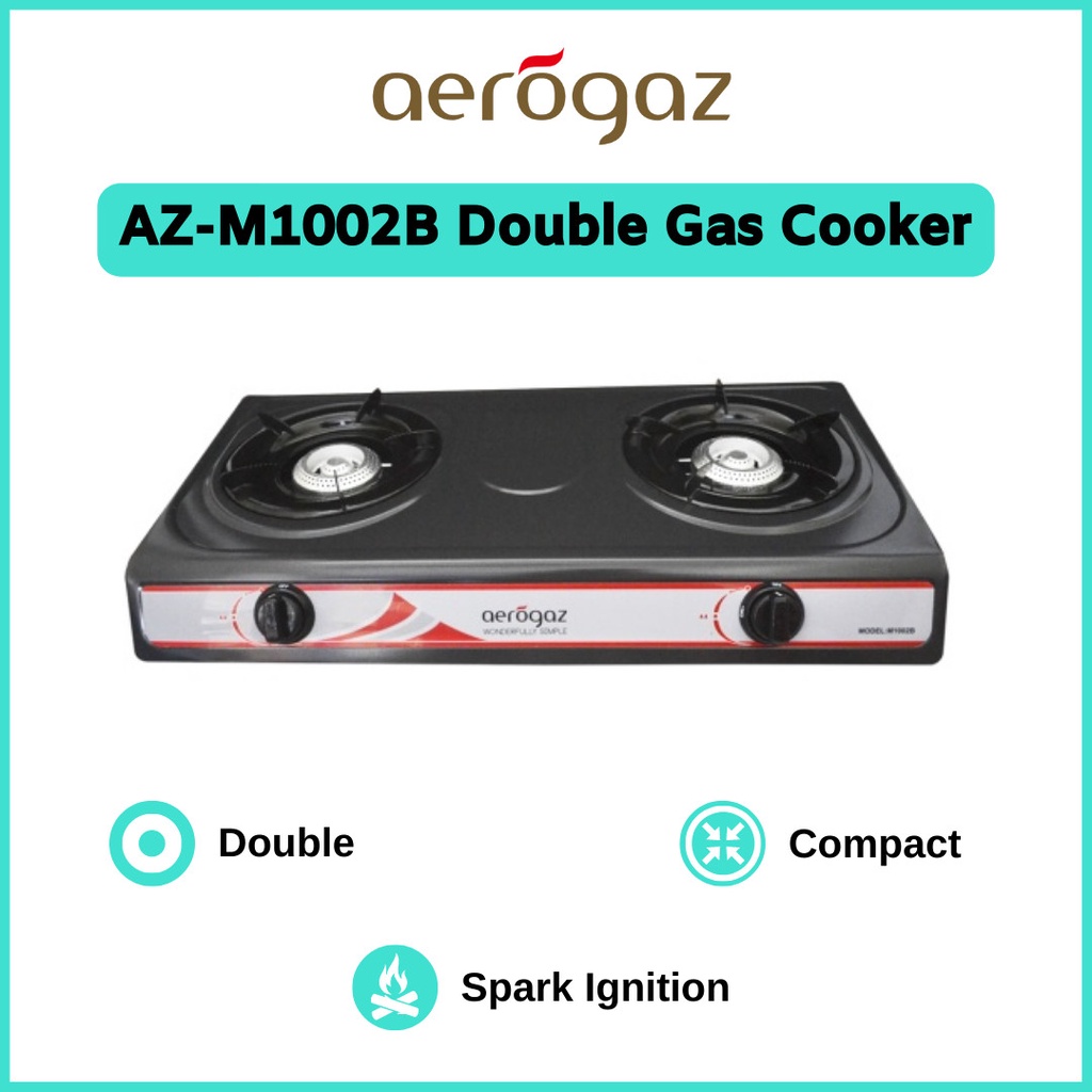 Double Gas Cooker AZM1002B Aerogaz Shopee Malaysia