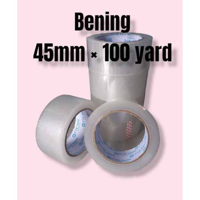 Cts Clear Duct Tape 45mmx100yard full Shopee Malaysia