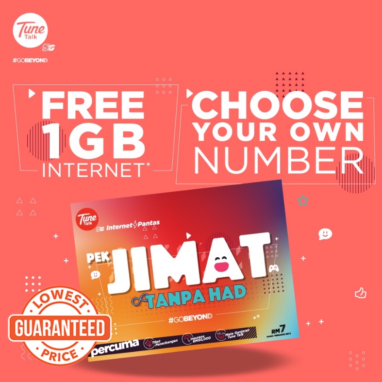 Tune talk pek jimat prepaid sim card shopee malaysia