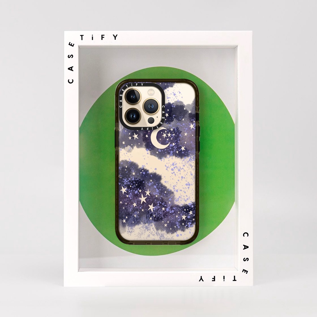 Original Casetify Purple starry sky Hard Plastic PC Case Cover For